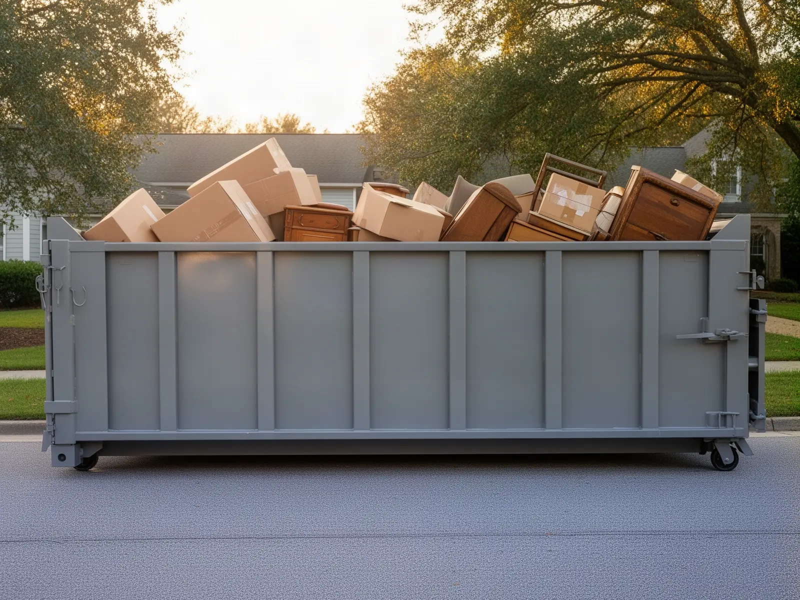 Roll-off dumpster from Marty Shields Dumpster Rentals in Rock Springs, WY